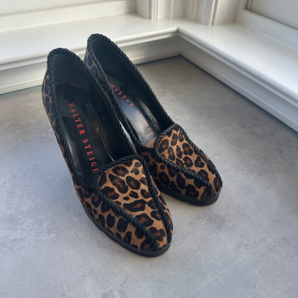 Vintage Walter Steiger Women's Size 38 Animal Print, Pony Hair